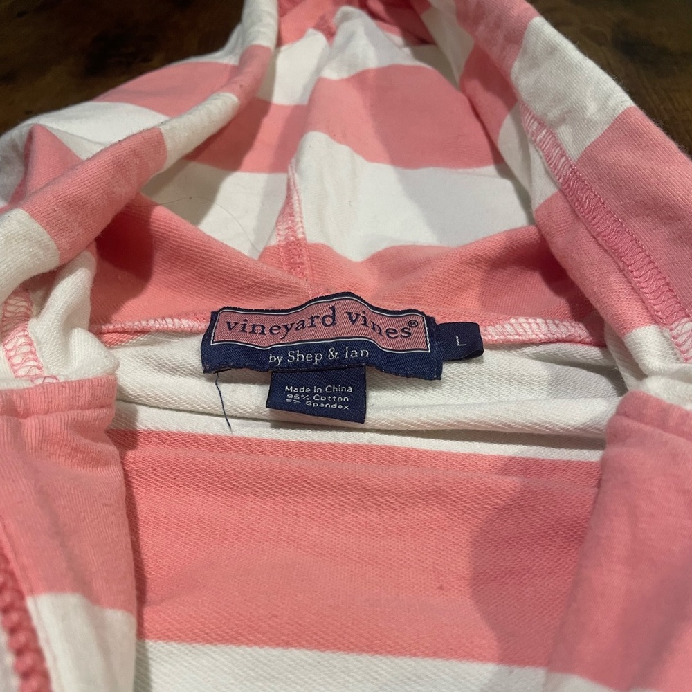 Vineyard Vines full zip striped hoodie/Women’s L